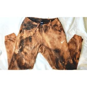 Custom acid wash/bleached Nike Sweats